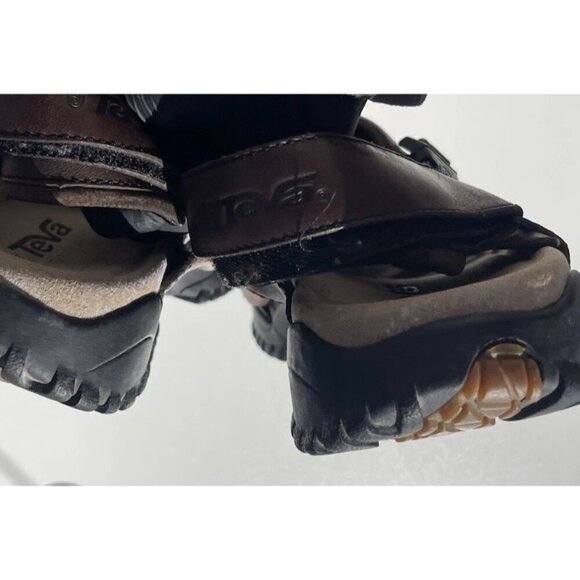Teva Brown leather Sandals Gaine Men’s sz 12 style 6556 Sport Sandals - Picture 8 of 15